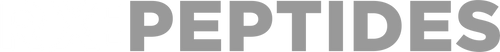 The word 'PEPTIDES' in gray text on a transparent background