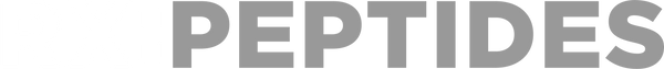 The word 'PEPTIDES' in gray text on a transparent background