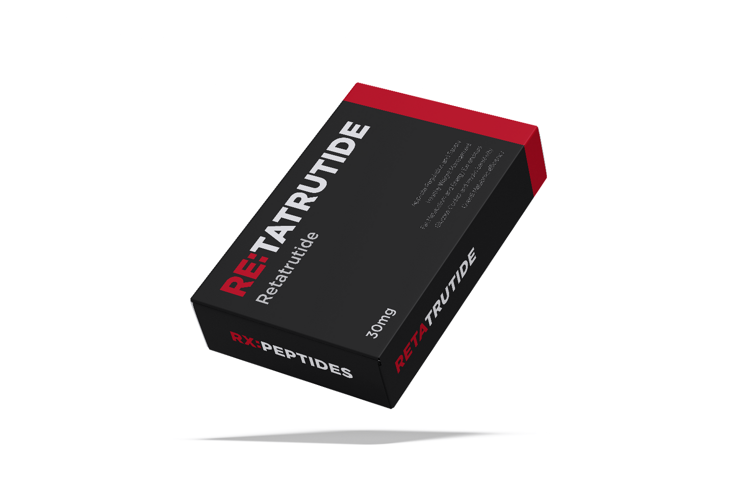 RE:TATrutide packaging on a white background