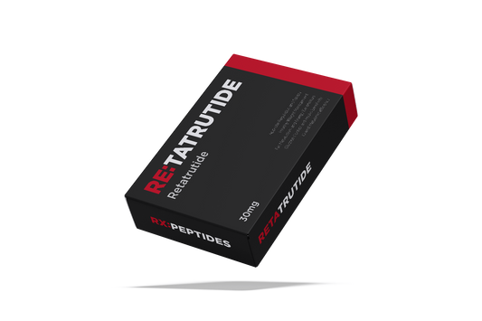 RE:TATrutide packaging on a white background